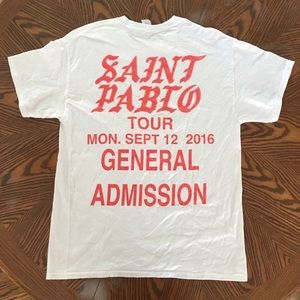 Kanye Saint Pablo tour concert t shirt ATL Yeezy